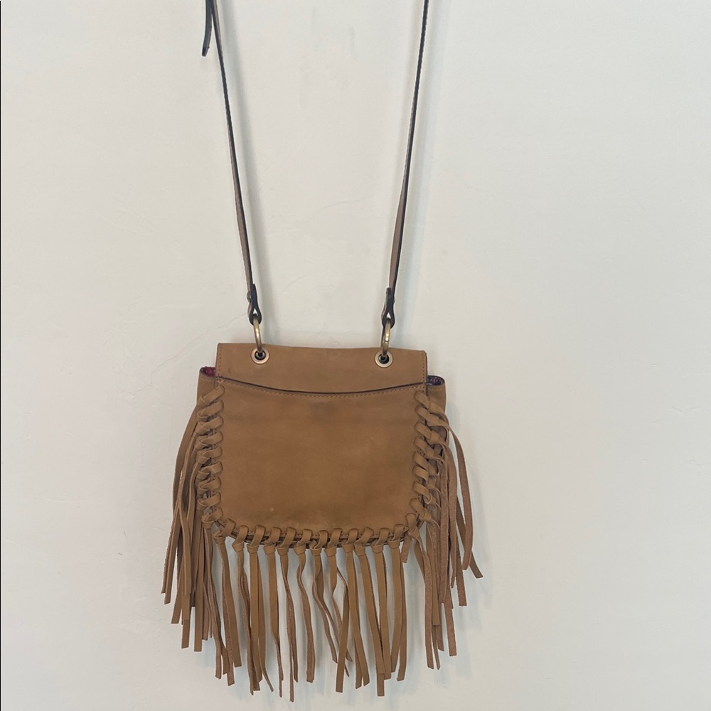 Patricia Nash Brown Crossbody Bag with Fringe